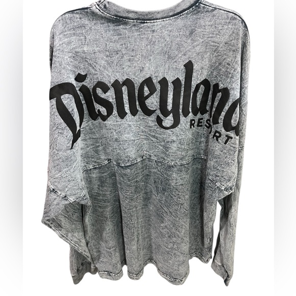 Disneyland Acid Wash Grey Black Spirit Jersey Disney Parks Long Sleeve Size XL - Picture 3 of 8